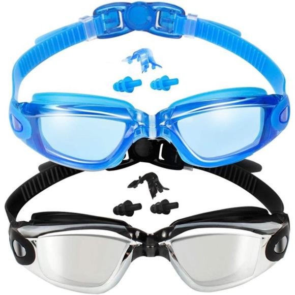 EverSport Swim Goggles Pack of 2 Swimming Goggles Anti Fog for Adult - Picture 1 of 7